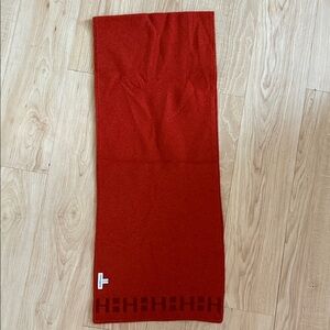 Hermes Red Wool Scarf